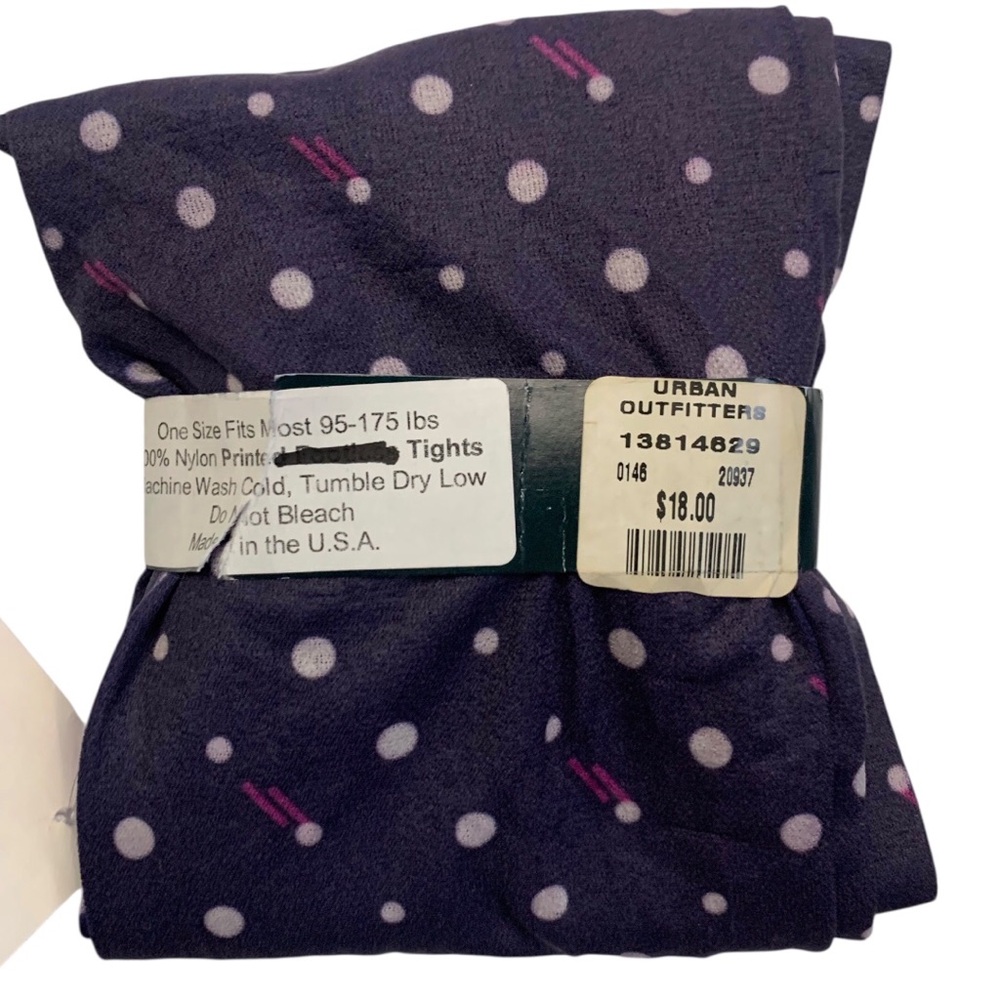 ▪️Sparkle & Fade Purple and Pink Polka Dot Low Rise Tights▪️ - Picture 4 of 6